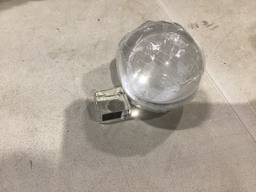 Lot of (4) Crystal Ball Sphere with Stand  - Lot 1090