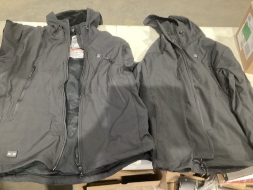 Lot of (4) Heated Jackets w/ 2 Batteries & 3 Chargers  - Lot 288
