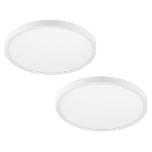 Project Source 2-Pack 14-in White Flush Mount Lights  - Lot 96