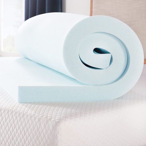 LINENSPA 3 Inch Gel Infused Memory Foam Mattress Topper, Twin  - Lot 1071