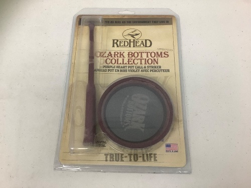 Red Head Ozark Bottoms Purple Heart Pot Call and Striker - Lot 279