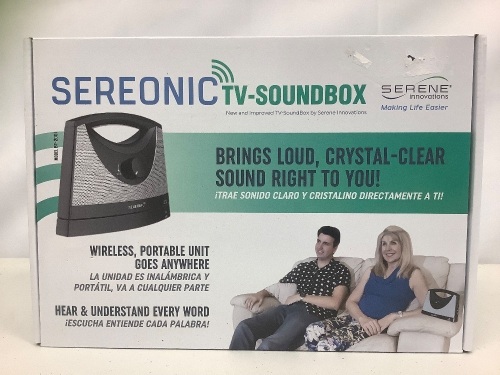 Seronic TV-Sound Box, E-Commerce Return, Untested - Lot 452