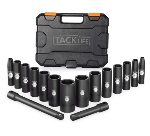 3/8-Inch 16pcs Drive Deep Impact Socket Set - Lot 576