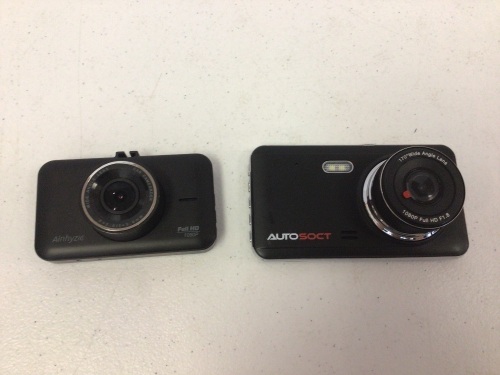 Lot of (2) Unbranded Dash Cams, E-Commerce Return, Untested - Lot 585