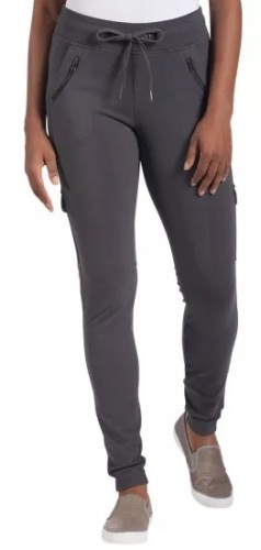 Natural Reflections Kick Back Knit Cargo Pants for Ladies - Grey - M, Appears new - Lot 532