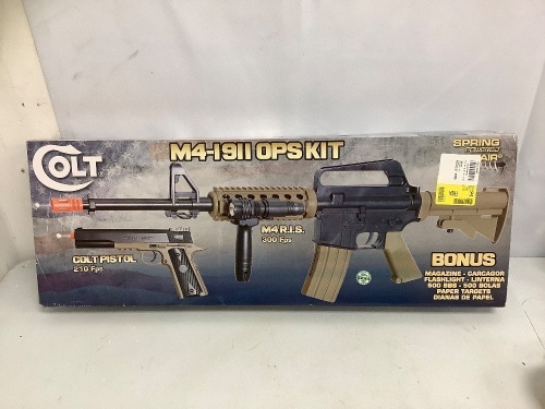 Colt M4-I9II Ops Airsoft Kit, E-Commerce Return, Untested, Sold as is - Lot 289