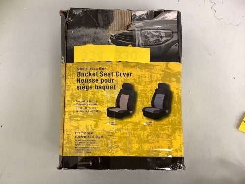 Bucket Seat Cover, Gray, E-Commerce Return - Lot 334