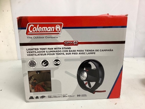 Coleman Lighted Tent Fan, E-Commerce Return, Sold as is - Lot 403