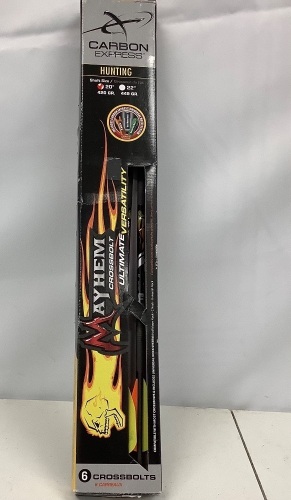 (6) Mayhem 20" Crossbolts, E-Commerce Return, Sold as is - Lot 583