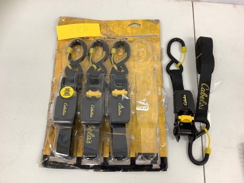 Tie Down Straps, 4 pack, E-Commerce Return, Sold as is - Lot 495
