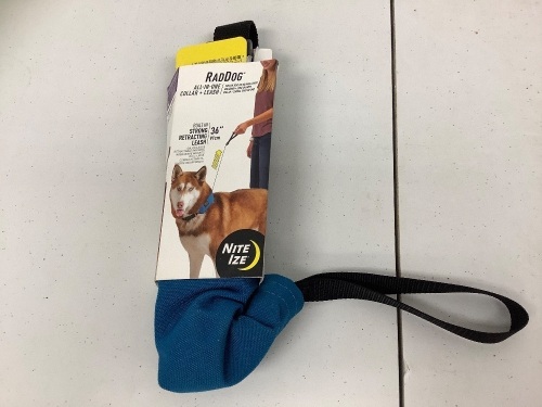 RadDog All in One Large Collar + Leash 36", E-Commerce Return,  Sold as is - Lot 507