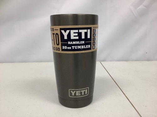 Yeti Rambler 20oz Tumbler, Missing Lid, Sold as is - Lot 485