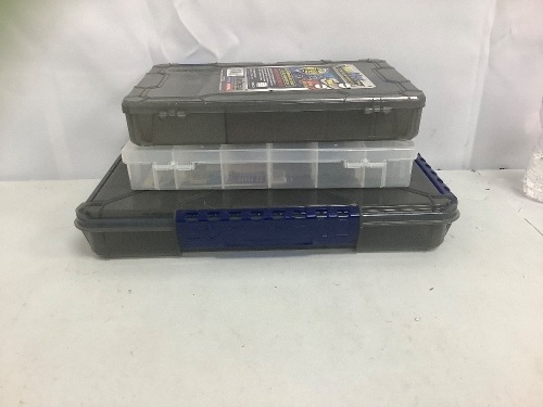 Lot of (3) Utility Tackle Boxes, E-Commerce Return, Sold as is - Lot 706