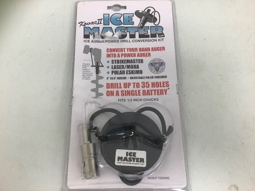Kovac Ice Master Ice-Auger Conversion Kit, E-Commerce Return, Sold as is - Lot 681