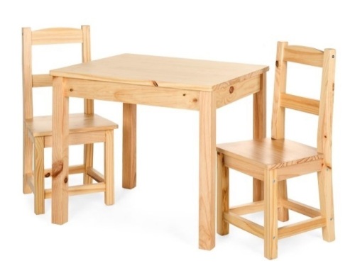3-Piece Kids Multipurpose Wooden Activity Table Furniture Set - Lot 159