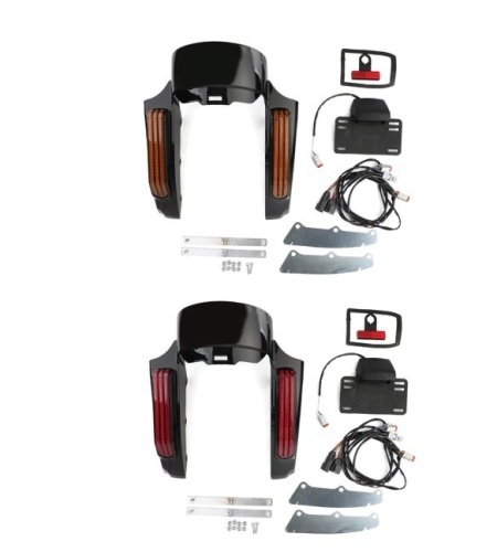 Rear Fender LED Light fit for Touring Road King FLHR Street Glide FLHX  - Lot 160