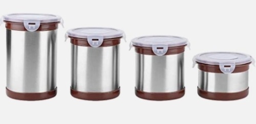 Set of 4 Sealing Storage Jars - Lot 273