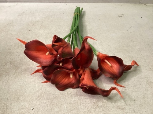 Lot of 15,  Red Calla Lily Bundles of 10 - Lot 279