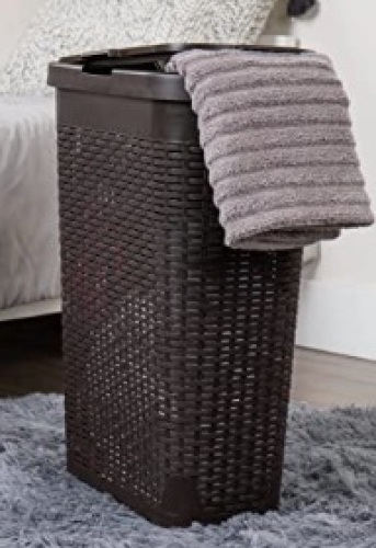 Mind Reader 40 Liter Laundry Hamper, Brown - Lot 298