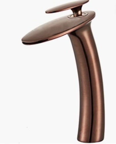 Wovier Waterfall Bathroom Sink Faucet, Rubbed Bronze - Coffee Red - Lot 355