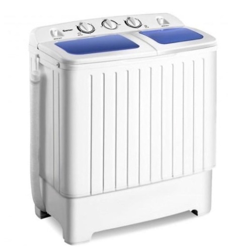 17.6 lbs Compact Twin Tub Spin Washing Machine Dryer - Lot 513