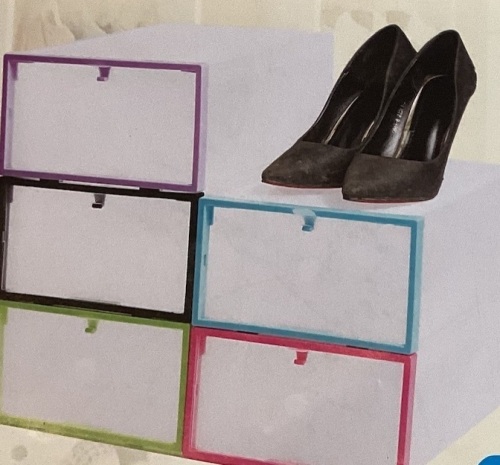 Multiuse Plastic Shoe Boxes - Lot 523