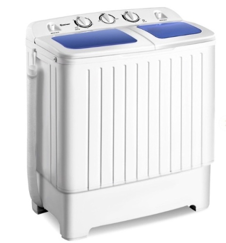17.6 lbs Compact Twin Tub Spin Washing Machine Dryer - Lot 553