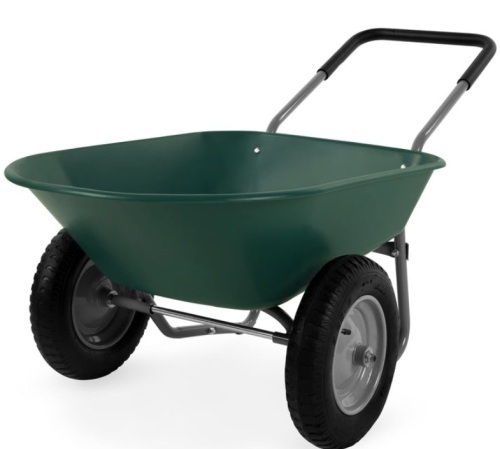 Dual-Wheel Wheelbarrow Garden Cart - Lot 521