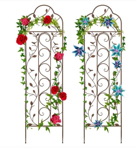 Set of 2 Iron Arched Garden Trellis - Lot 239