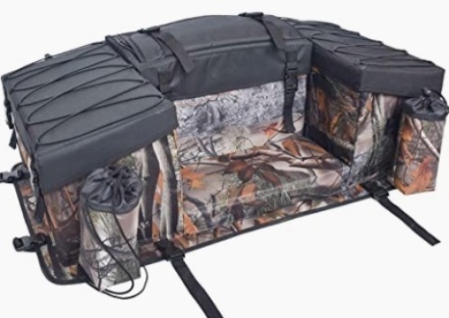 UNISTRENGH ATV Cargo Bag Rear Rack Gear Bag 600D, Maple Leaf Camouflage - Lot 527