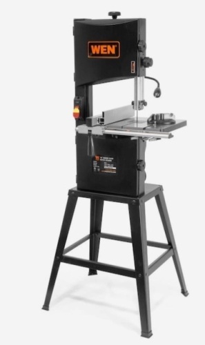 WEN 3.5 Amp 10 in. 2-Speed Band Saw w/ Stand and Worklight, May Be Missing Hardware - Lot 207