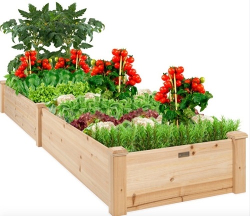 8x2ft Wooden Raised Garden Bed Planter, Missing Hardware - Lot 263