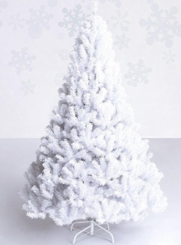 8Ft Artificial PVC Chrismas Tree with Stand White - Lot 163