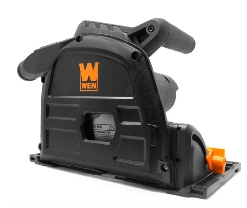 WEN CT1065 10-Amp 6.5-Inch Plunge Cut Sidewinder Circular Track Saw, Small Crack in Hose Piece/Missing Hose - Lot 683