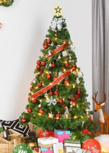 6 Ft Green Pvc Artificial Christmas Tree - Lot 717