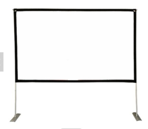 100" Movie Projector Screen, Foldable w/ Stand - Lot 157