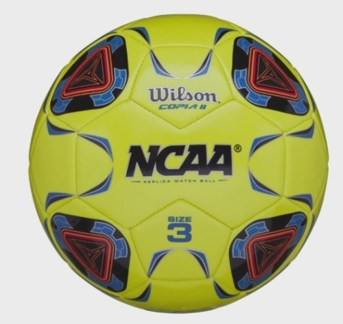 Wilson NCAA Copia II Soccer Ball, Size 3 - Optic Yellow - Lot 657