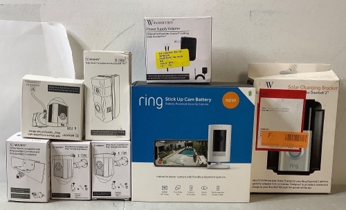 Lot of (8) Ring Camera & Accessories Bundle - Lot 16