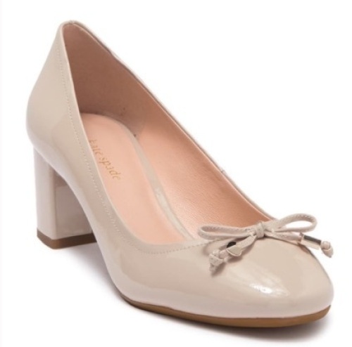 Kate Spade Bev Bow Mid Heel Pumps, 11B - Lot 25