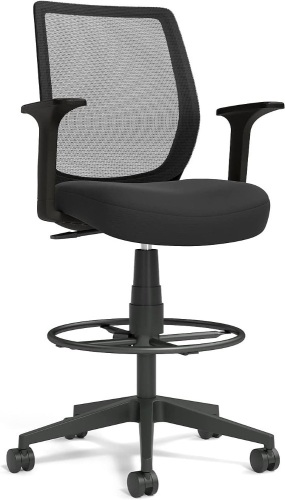 Union & Scale Mesh Back Fabric Drafting Stool - Lot 81