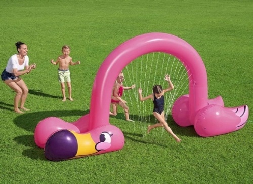 H2OGo! Jumbo Flamingo Inflatable Sprinkler Arch - Lot 104