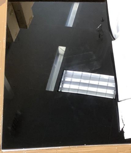 Black Glass Top Coffee Table - Lot 121