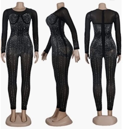 Womens Party Clubwear Jumpsuit, 2XL - Lot 139