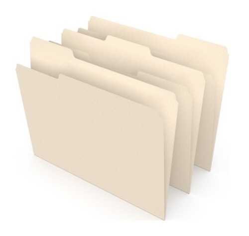Box of 3 Tab File Folders - Lot 145