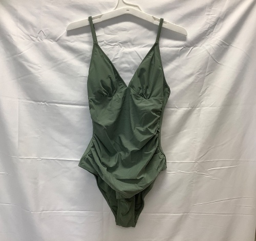 CUPSHE, Women's One Piece Swimsuit, Green, Small, Appears New - Lot 217