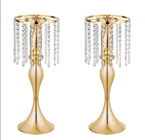 Set of 2 Crystal Centerpieces - Lot 272