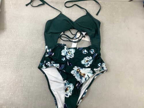 CUPSHE, Women's Swimsuit, One Piece, Small, Deep Green, Appears New - Lot 277
