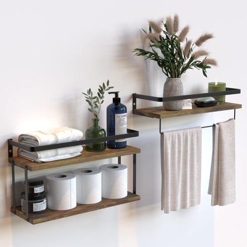 RICHER HOUSE 3 Tier Wall Mounted Floating Shelves - Lot 363