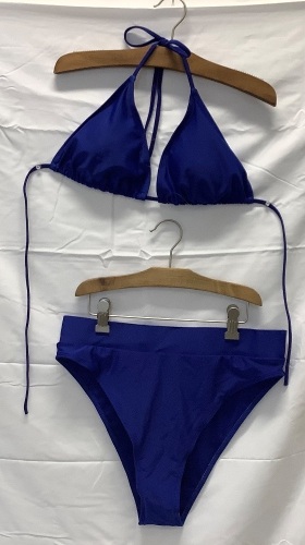 Womens 2 Pc Swimsuit w/ Rash Guard, XL - Lot 375