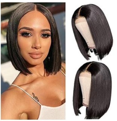 Winky Cool Human Hair Bob Wig - Lot 380